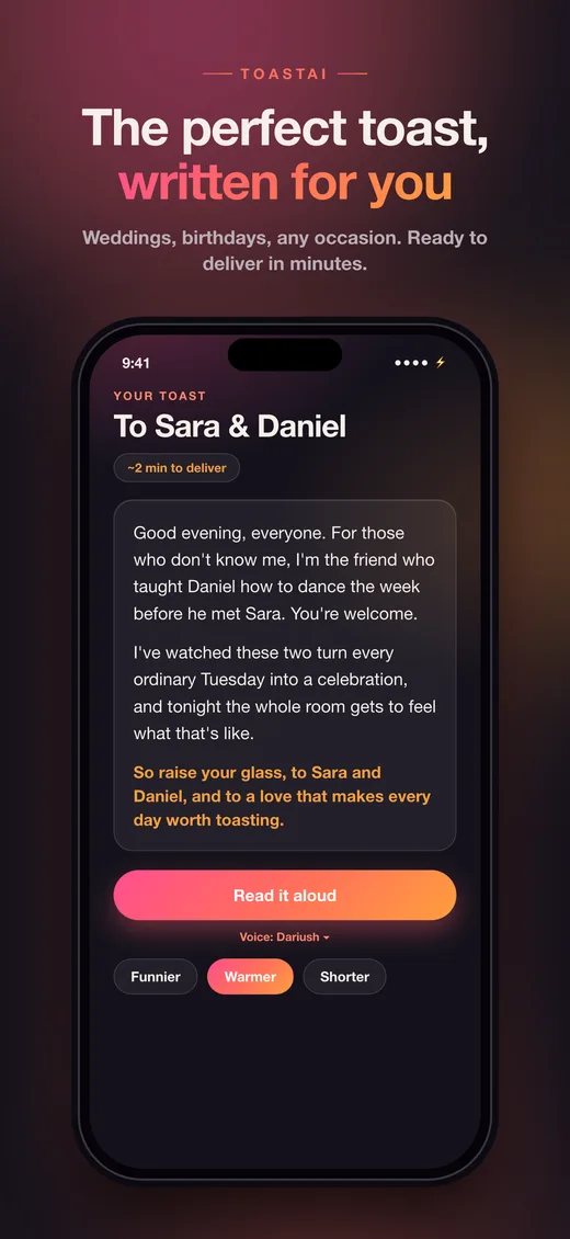 ToastAI screenshot 1